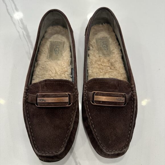 UGG Australia Shoes - UGG Australia Roam Slippers Moccasins Shoes Espresso / Chocolate Brown 7